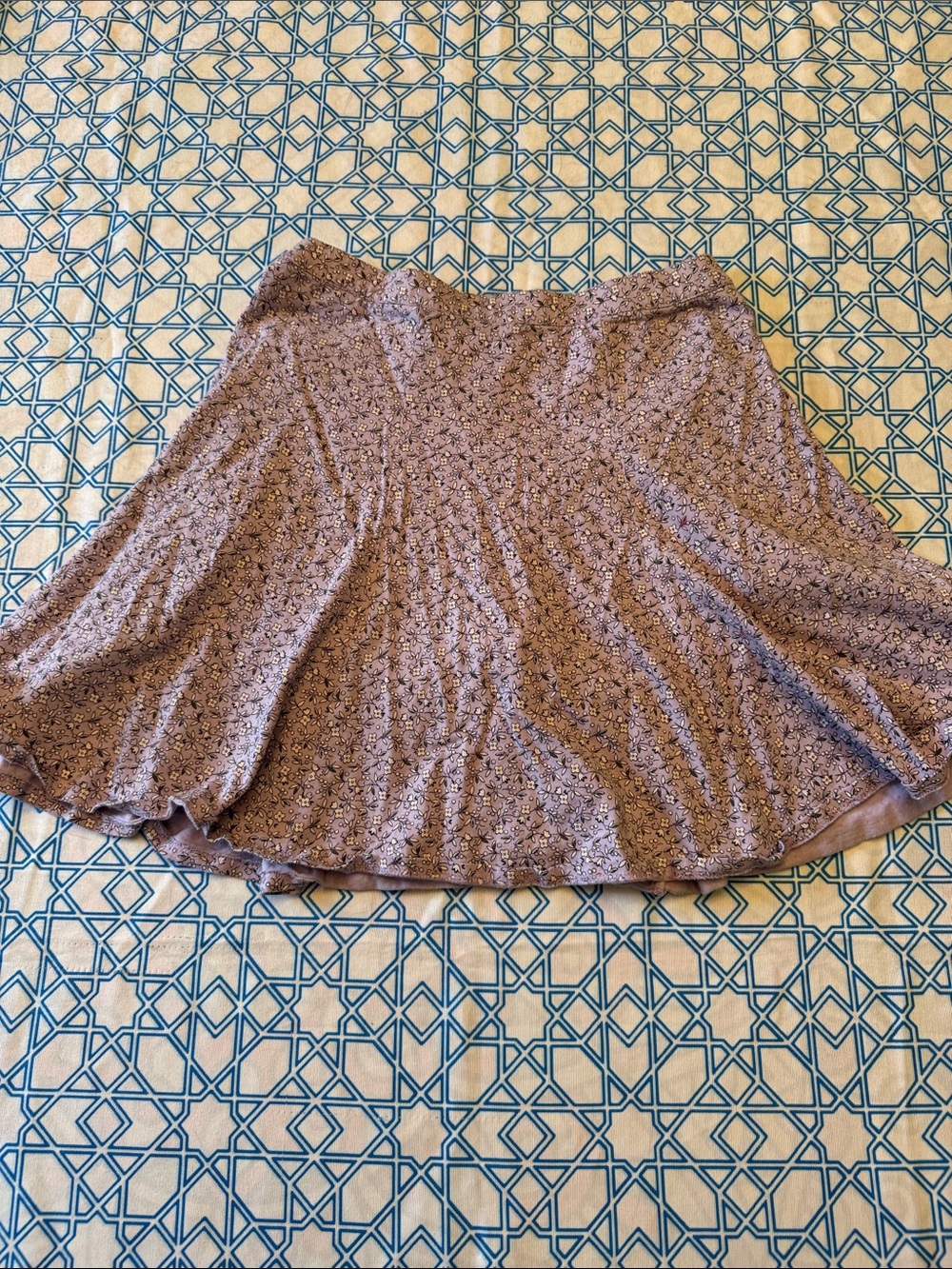 Girls Lands' End Kids Lavender Floral Skort